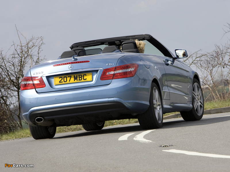 Photos of Mercedes-Benz E 250 CDI Cabrio AMG Sports Package UK-spec (A207) 2010–12 (800 x 600)