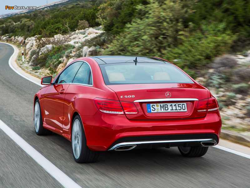 Photos of Mercedes-Benz E 500 Coupe AMG Sports Package (C207) 2013 (800 x 600)