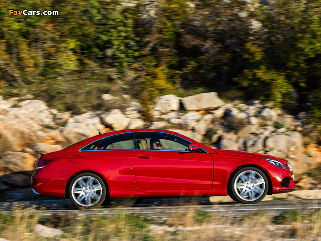 Photos of Mercedes-Benz E 500 Coupe AMG Sports Package (C207) 2013 (640 x 480)