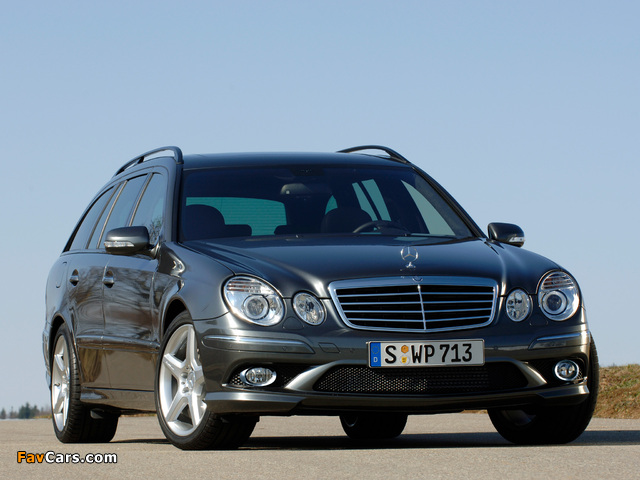 Pictures of Mercedes-Benz E 320 CDI AMG Sports Package Estate (S211) 2006–09 (640 x 480)