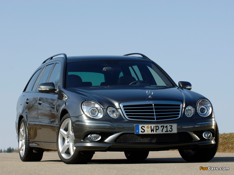Pictures of Mercedes-Benz E 320 CDI AMG Sports Package Estate (S211) 2006–09 (800 x 600)
