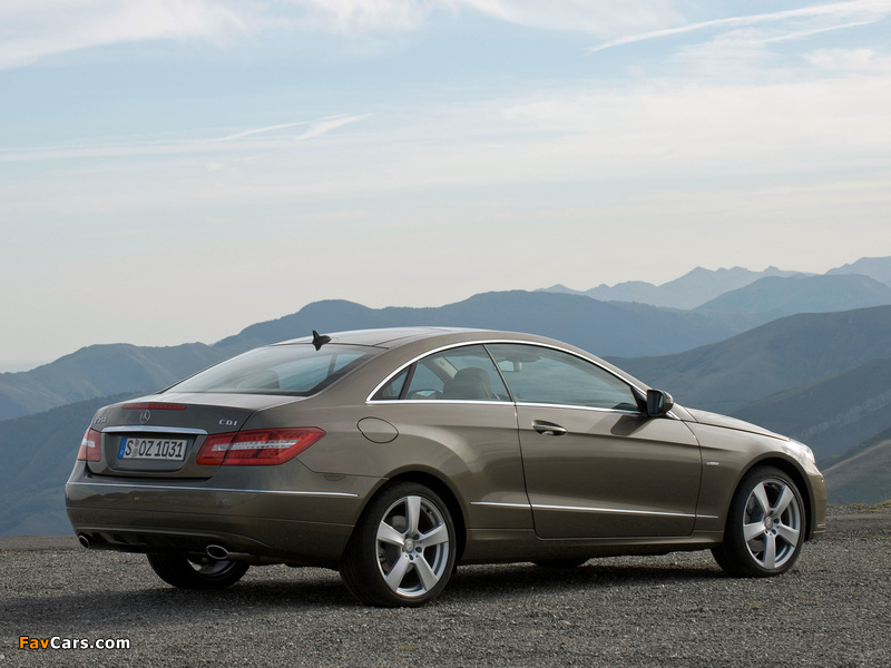 Pictures of Mercedes-Benz E 350 CDI Coupe (C207) 2009–12 (800 x 600)