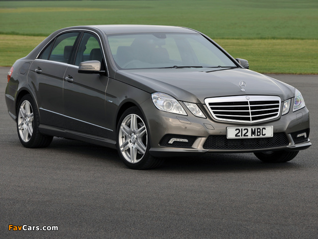 Pictures of Mercedes-Benz E 220 CDI AMG Sports Package UK-spec (W212) 2009–12 (640 x 480)
