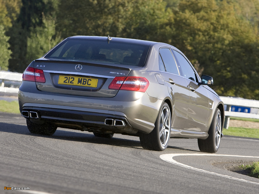 Pictures of Mercedes-Benz E 63 AMG UK-spec (W212) 2009–11 (1024 x 768)