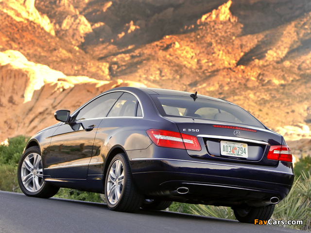 Pictures of Mercedes-Benz E 350 Coupe US-spec (C207) 2009–12 (640 x 480)