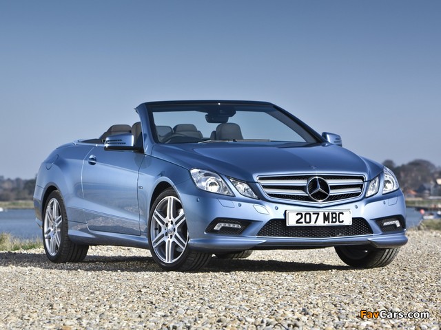 Pictures of Mercedes-Benz E 250 CDI Cabrio AMG Sports Package UK-spec (A207) 2010–12 (640 x 480)