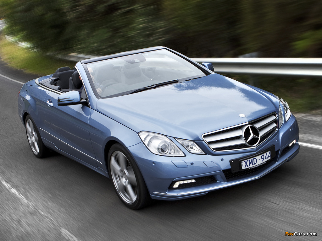 Pictures of Mercedes-Benz E 350 Cabrio AU-spec (A207) 2010–12 (1024 x 768)