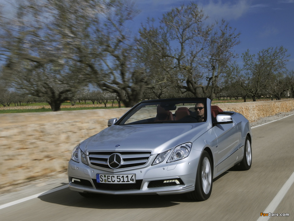 Pictures of Mercedes-Benz E 220 CDI Cabrio (A207) 2010–12 (1024 x 768)