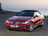 Pictures of Mercedes-Benz E 250 CGI Cabrio AMG Sports Package UK-spec (A207) 2010–12
