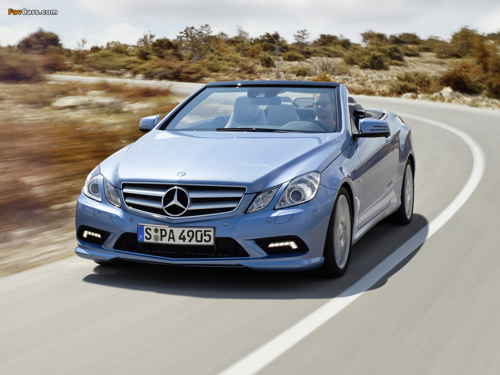 Pictures of Mercedes-Benz E 500 Cabrio AMG Sports Package (A207) 2010–12 (1024 x 768)