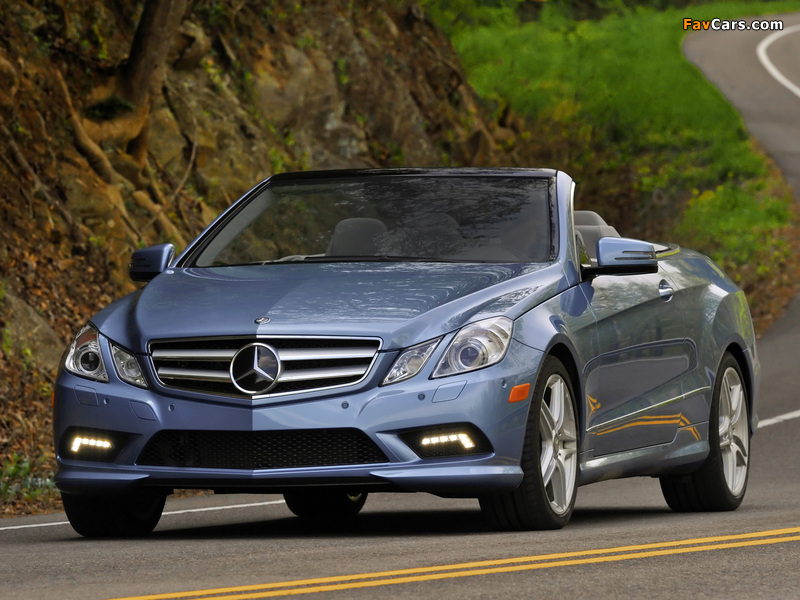 Pictures of Mercedes-Benz E 550 Cabrio AMG Sports Package (A207) 2010–12 (800 x 600)