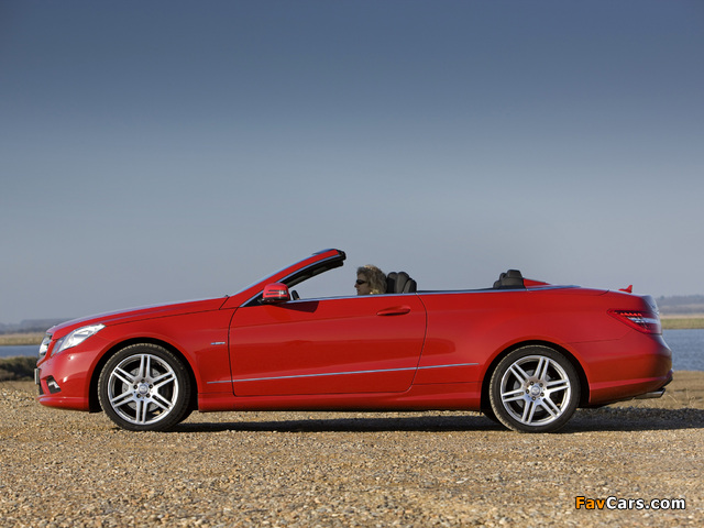 Pictures of Mercedes-Benz E 250 CGI Cabrio AMG Sports Package UK-spec (A207) 2010–12 (640 x 480)