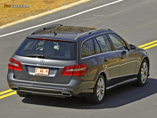 Pictures of Mercedes-Benz E 350 4MATIC Estate AMG Sports Package US-spec (S212) 2010–12 (640 x 480)