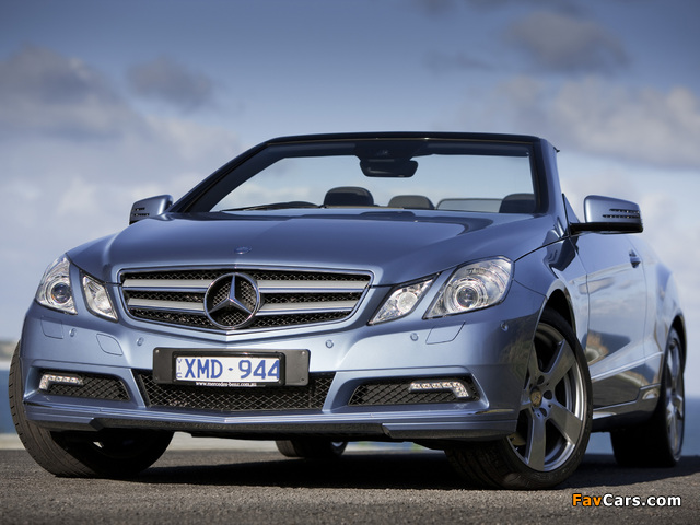 Pictures of Mercedes-Benz E 350 Cabrio AU-spec (A207) 2010–12 (640 x 480)