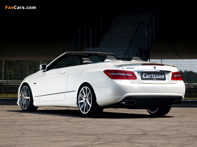 Pictures of Carlsson Mercedes-Benz E-Klasse Cabrio (A207) 2010 (640 x 480)