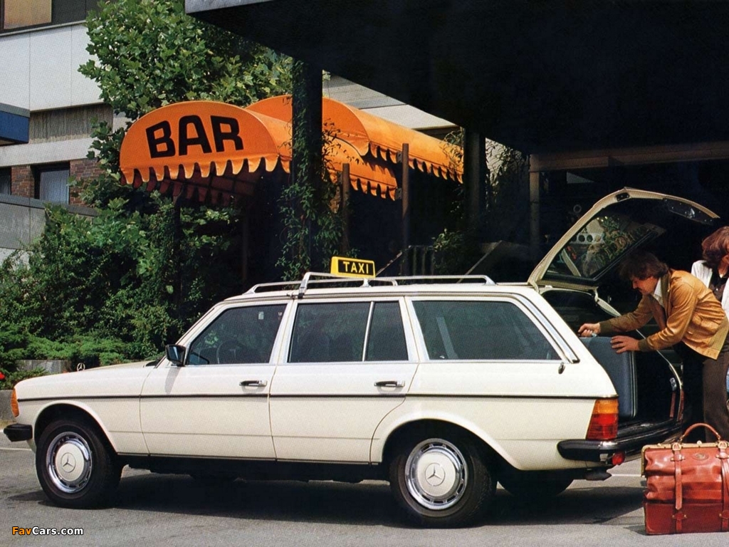 Mercedes-Benz E-Klasse Estate Taxi (S123) 1978–86 wallpapers (1024 x 768)
