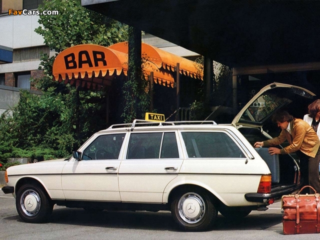 Mercedes-Benz E-Klasse Estate Taxi (S123) 1978–86 wallpapers (640 x 480)