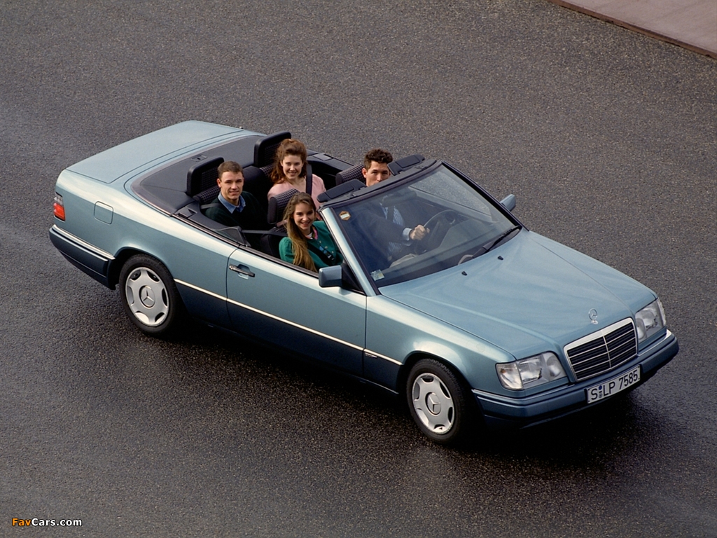 Mercedes-Benz E 200 Cabrio (A124) 1994–96 wallpapers (1024 x 768)