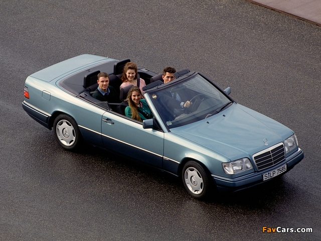 Mercedes-Benz E 200 Cabrio (A124) 1994–96 wallpapers (640 x 480)