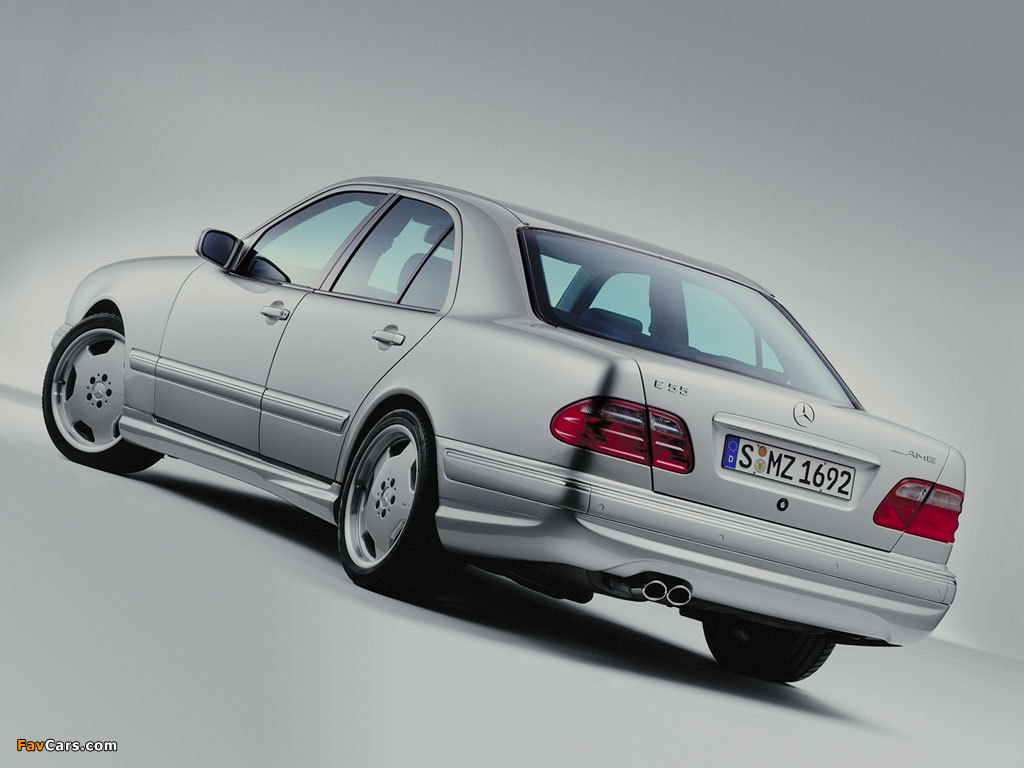 Mercedes-Benz E 55 AMG (W210) 1999–2002 wallpapers (1024 x 768)
