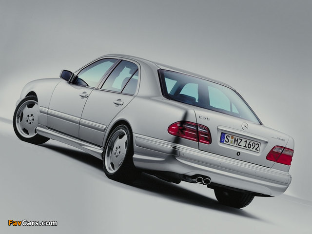 Mercedes-Benz E 55 AMG (W210) 1999–2002 wallpapers (640 x 480)
