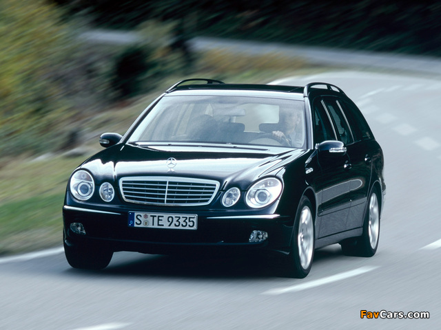 Mercedes-Benz E 350 Estate (S211) 2004–06 wallpapers (640 x 480)