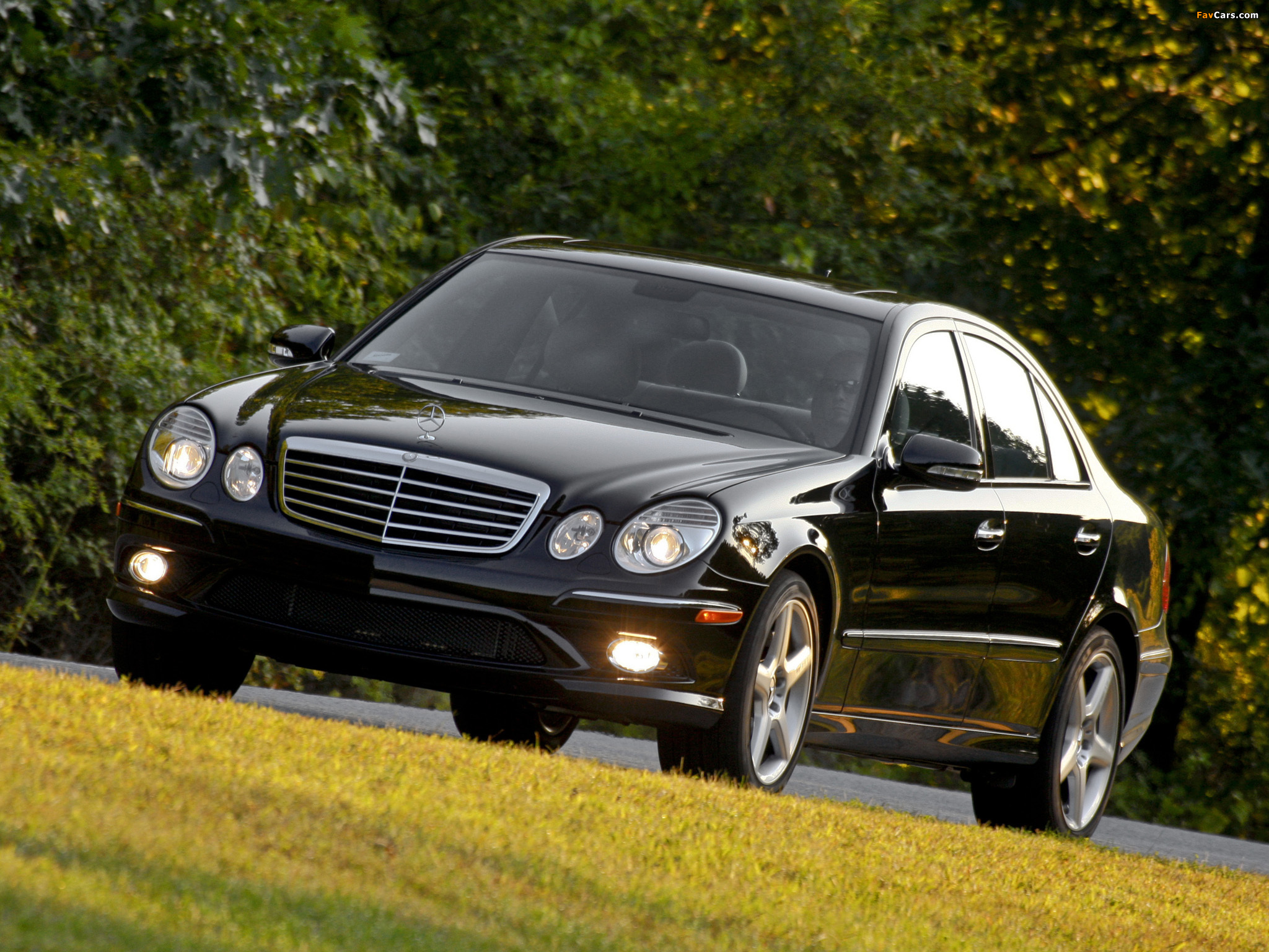 Mercedes-Benz E 350 4MATIC US-spec (W211) 2006–09 wallpapers (2048 x 1536)