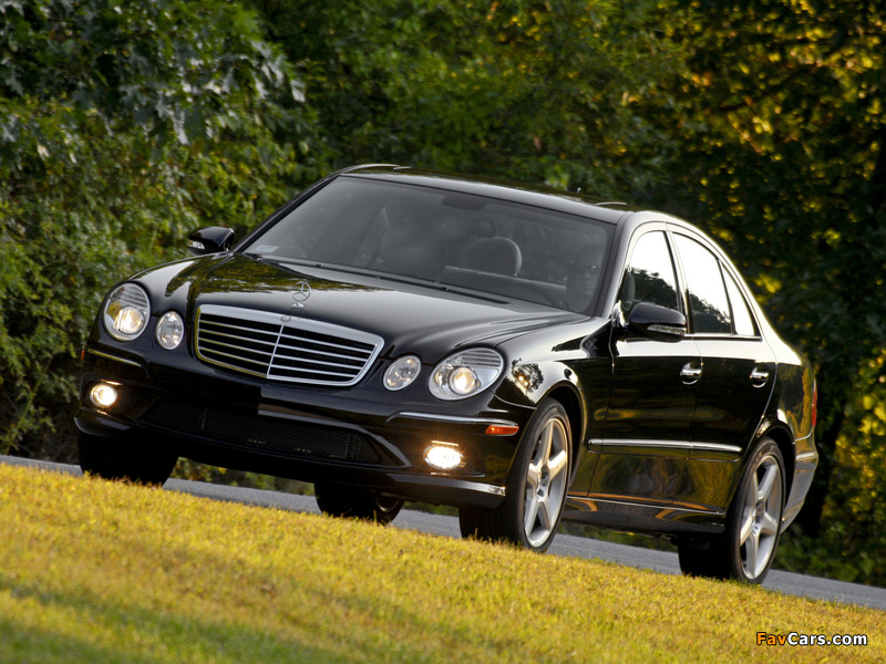 Mercedes-Benz E 350 4MATIC US-spec (W211) 2006–09 wallpapers (800 x 600)