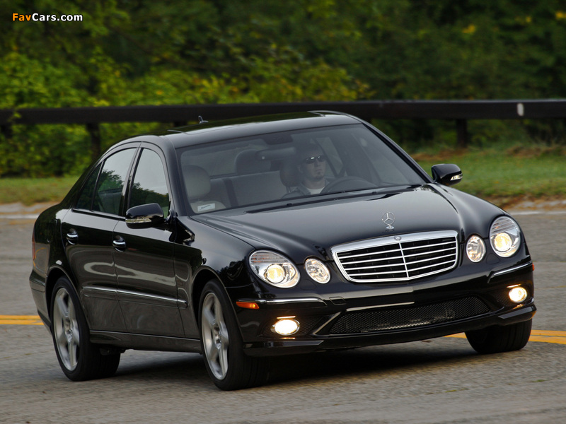 Mercedes-Benz E 350 4MATIC US-spec (W211) 2006–09 wallpapers (800 x 600)