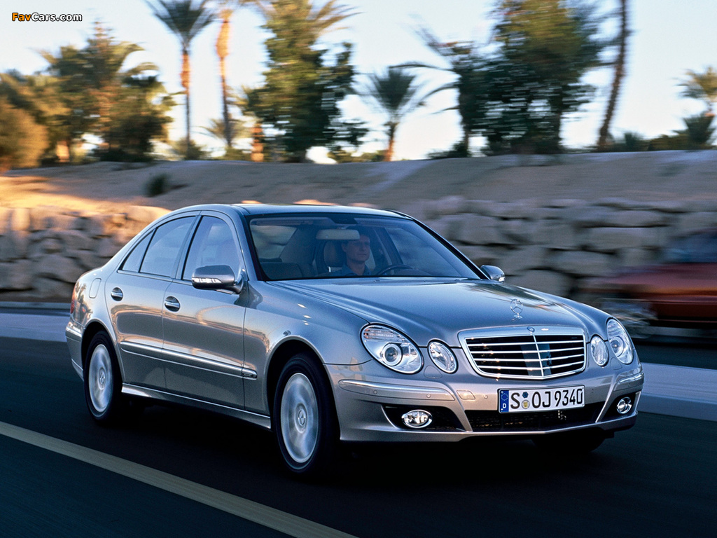 Mercedes-Benz E 350 (W211) 2006–09 wallpapers (1024 x 768)