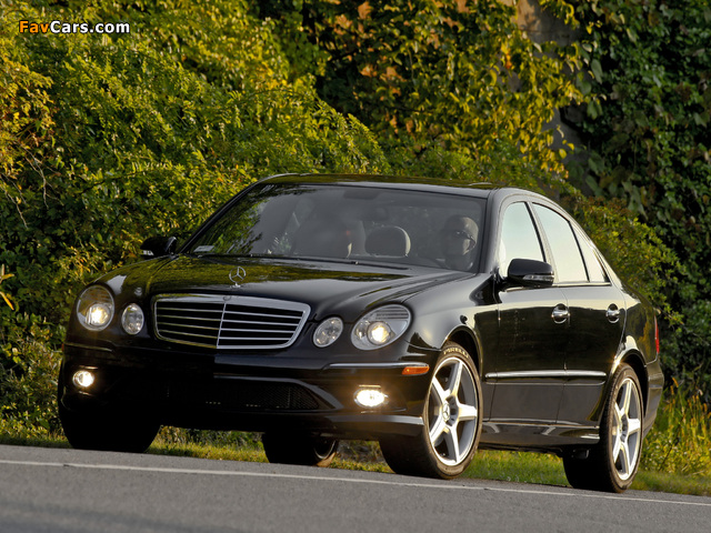 Mercedes-Benz E 350 4MATIC US-spec (W211) 2006–09 wallpapers (640 x 480)