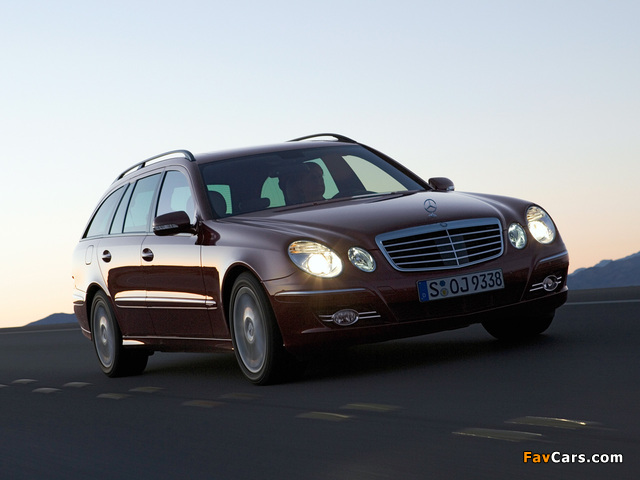 Mercedes-Benz E 320 CDI Estate (S211) 2006–09 wallpapers (640 x 480)