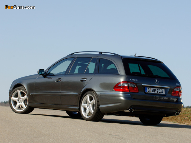 Mercedes-Benz E 320 CDI AMG Sports Package Estate (S211) 2006–09 wallpapers (640 x 480)