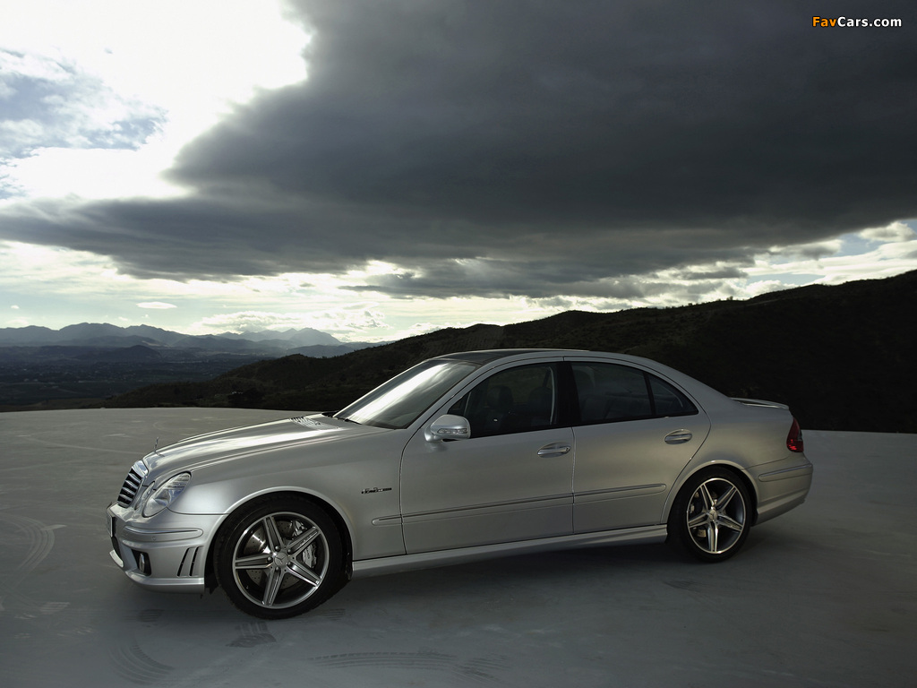 Mercedes-Benz E 63 AMG (W211) 2007–09 wallpapers (1024 x 768)