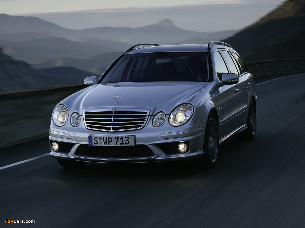 Mercedes-Benz E 63 AMG Estate (S211) 2007–09 wallpapers (1024 x 768)