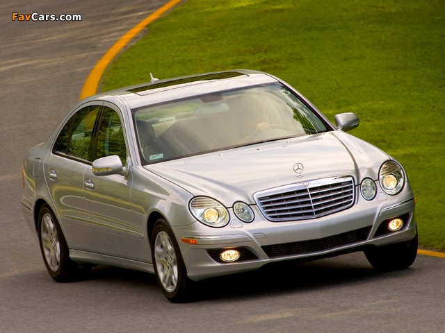 Mercedes-Benz E 320 BlueTec (W211) 2008–09 wallpapers (640 x 480)