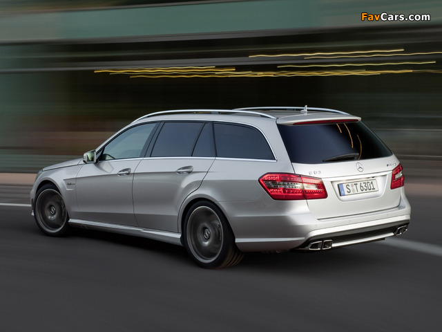 Mercedes-Benz E 63 AMG Estate (S212) 2009–11 wallpapers (640 x 480)