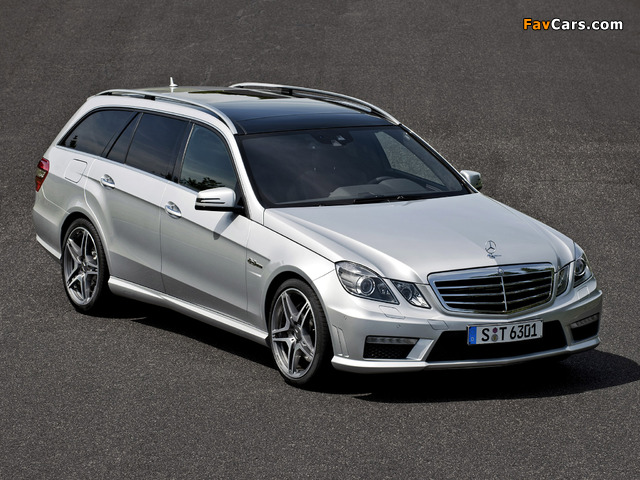 Mercedes-Benz E 63 AMG Estate (S212) 2009–11 wallpapers (640 x 480)