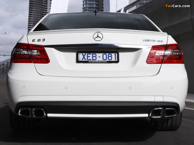 Mercedes-Benz E 63 AMG AU-spec (W212) 2009–11 wallpapers (800 x 600)