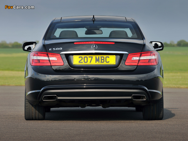 Mercedes-Benz E 500 Coupe AMG Sports Package UK-spec (C207) 2009–12 wallpapers (640 x 480)