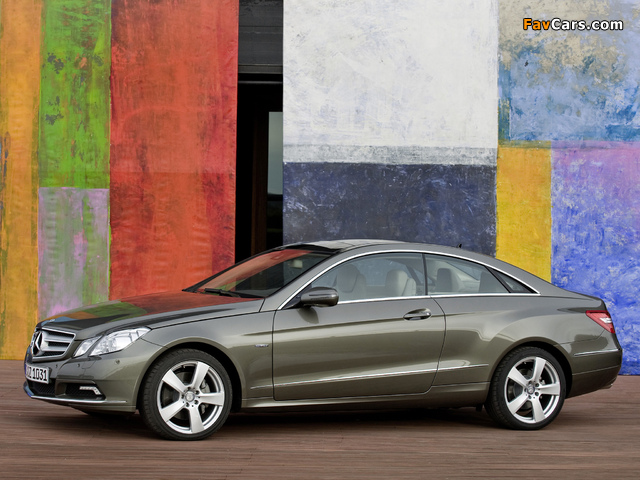 Mercedes-Benz E 350 CDI Coupe (C207) 2009–12 wallpapers (640 x 480)