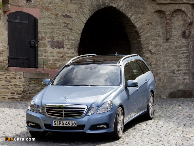 Mercedes-Benz E 350 CDI 4MATIC Estate (S212) 2009–12 wallpapers (640 x 480)