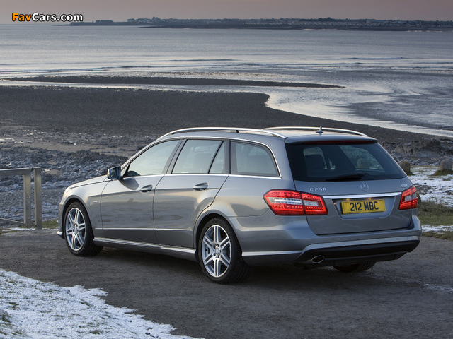 Mercedes-Benz E 250 CDI AMG Sports Package Estate UK-spec (S212) 2009–12 wallpapers (640 x 480)