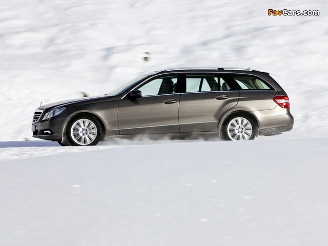 Mercedes-Benz E 350 4MATIC Estate (S212) 2009–12 wallpapers (640 x 480)