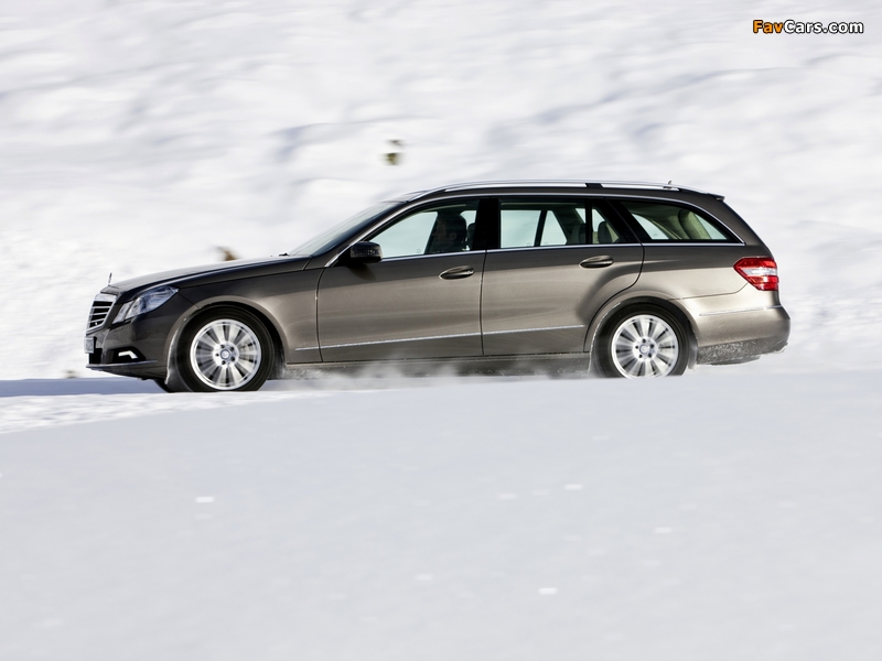 Mercedes-Benz E 350 4MATIC Estate (S212) 2009–12 wallpapers (800 x 600)