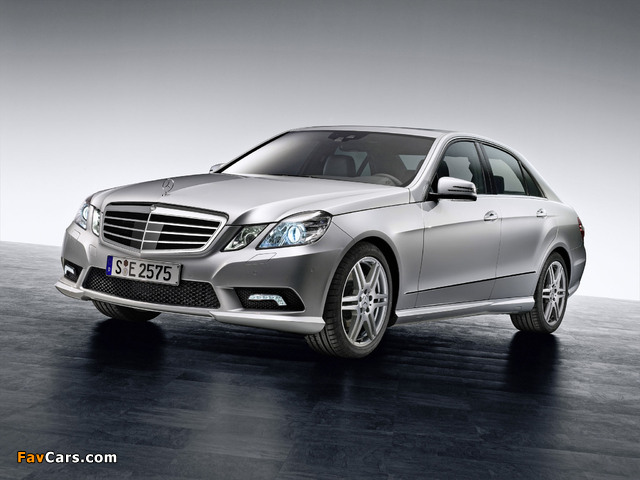 Mercedes-Benz E 500 AMG Sports Package (W212) 2009–12 wallpapers (640 x 480)