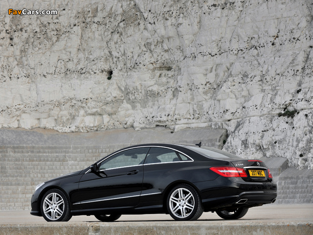 Mercedes-Benz E 500 Coupe AMG Sports Package UK-spec (C207) 2009–12 wallpapers (640 x 480)