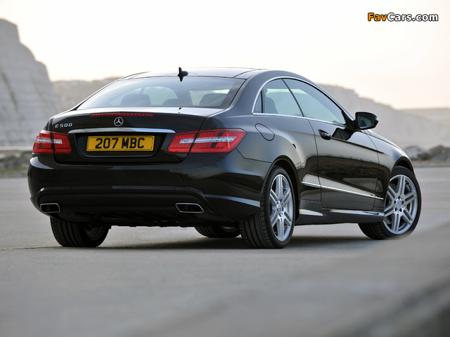 Mercedes-Benz E 500 Coupe AMG Sports Package UK-spec (C207) 2009–12 wallpapers (640 x 480)