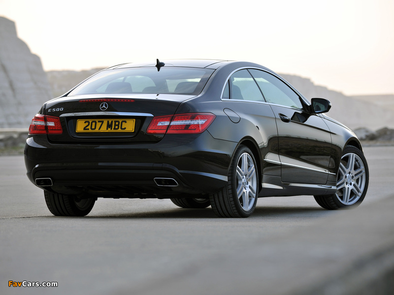 Mercedes-Benz E 500 Coupe AMG Sports Package UK-spec (C207) 2009–12 wallpapers (800 x 600)