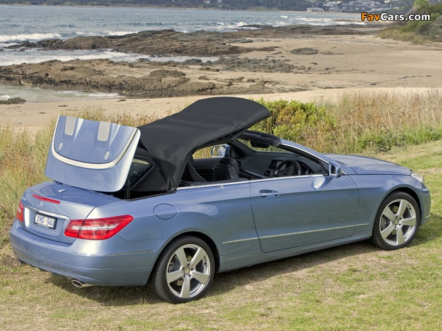 Mercedes-Benz E 350 Cabrio AU-spec (A207) 2010–12 wallpapers (640 x 480)